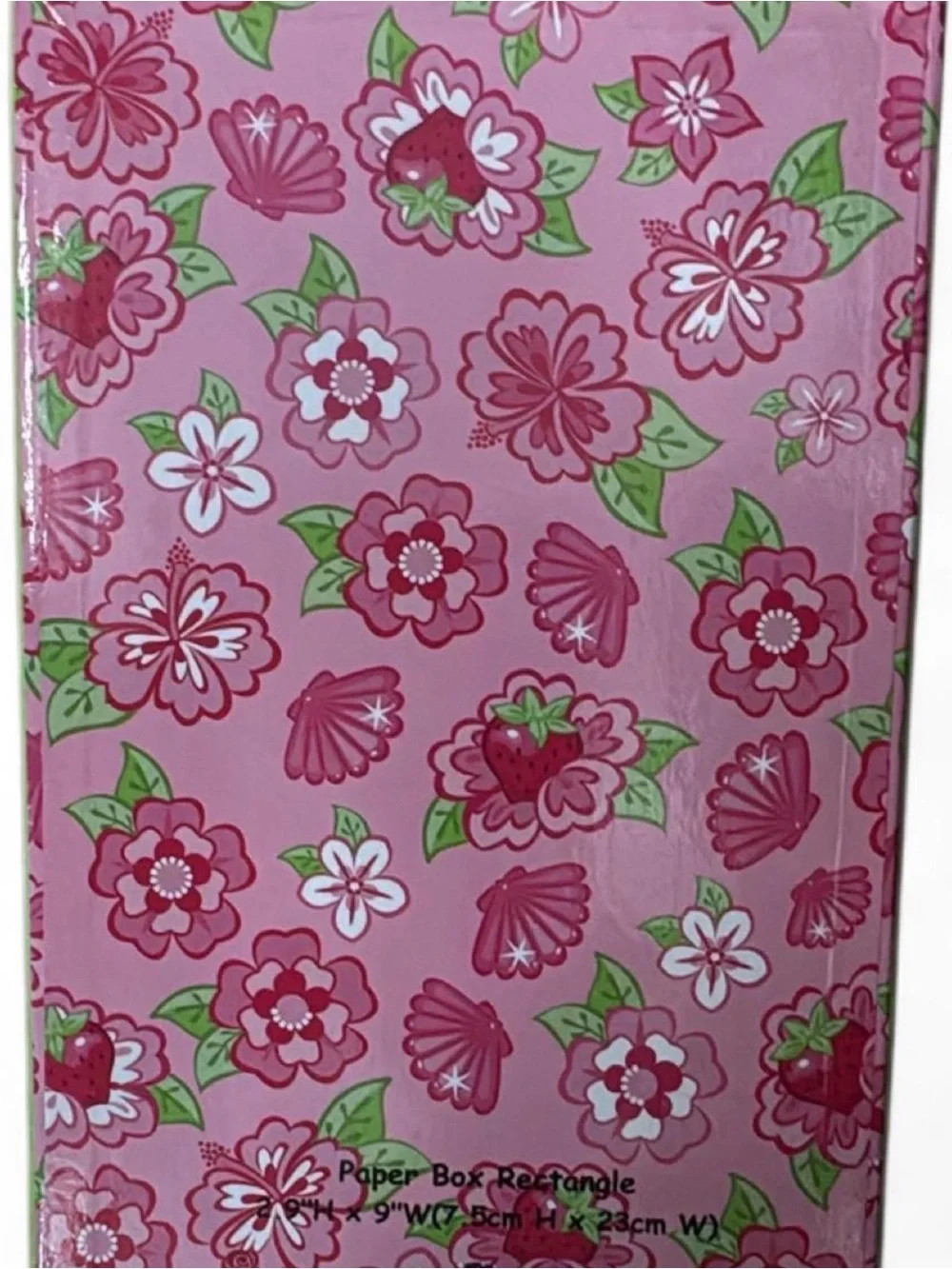Strawberry Shortcake Kids Pink box - Floral Guitar Design